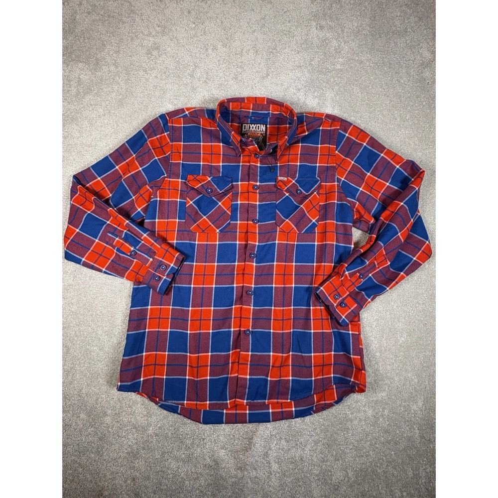 Harley-Davidson Red and Blue Plaid Button-Down Shirt